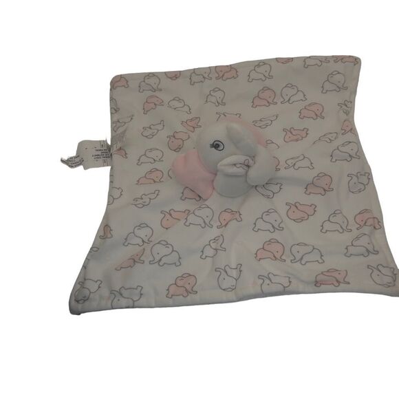 Blankets and Behond Elephant Lovey Blanket Pink White toy plush stuffed - Picture 11 of 11